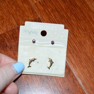 Purple Earrings